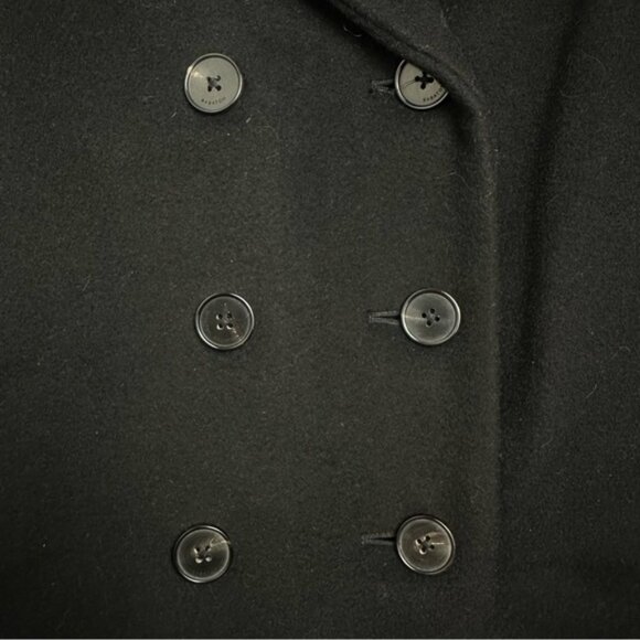 Aritzia VIRGIN WOOL & CASHMERE Babaton Tarquin Black breasted coat jacket XXS - Picture 10 of 13